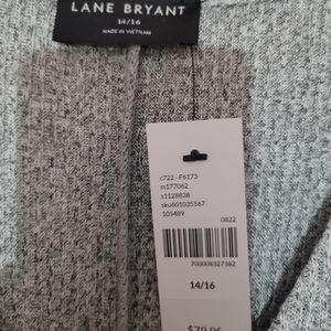 ***PRICE REDUCED**Lane Bryant gray short sleeve knee length dress size 14/16 NWT